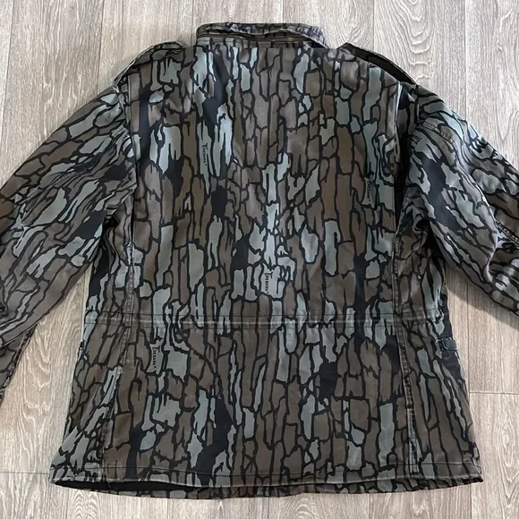 M-65 Tree Bark pattern field jacket men’s sz L, as is - Picture 13 of 16